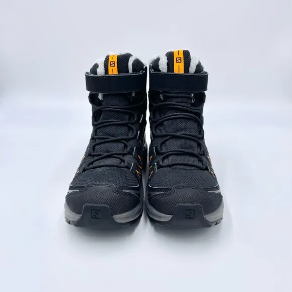 Salomon XA Pro 3D Mid Winter Waterproof Black Hiking Boots Kids size 2