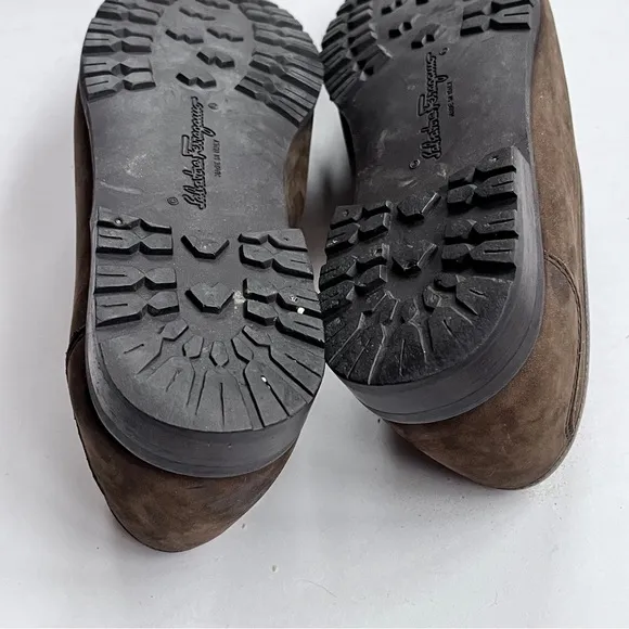 Salvatore Ferragamo Brown Suede Loafers Size 8.5 B