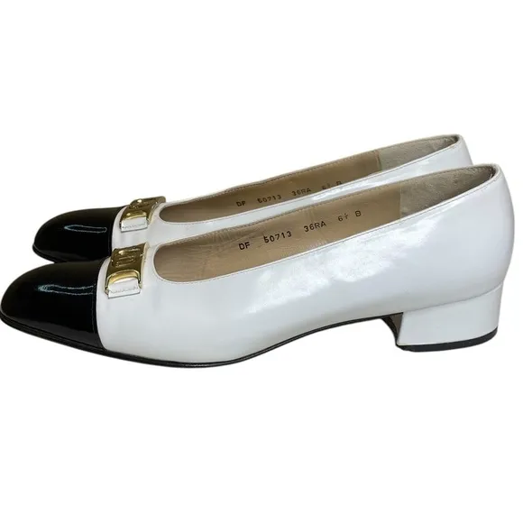 Salvatore Ferragamo Leather Colorblock Pumps Women’s Size 6.5 B