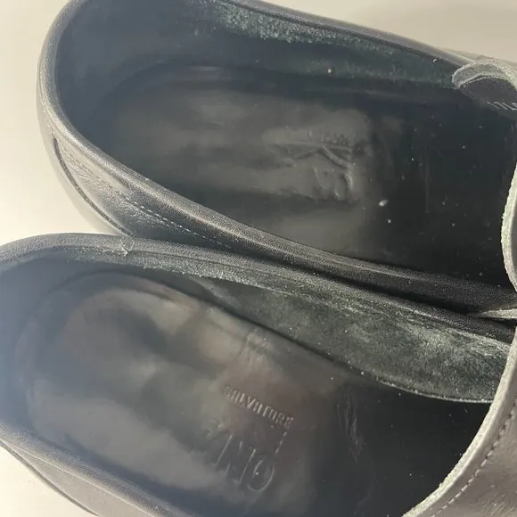 Salvatore Ferragamo Men's &quot;Tazio&quot; Black Leather Loafers, Size 10.5 D