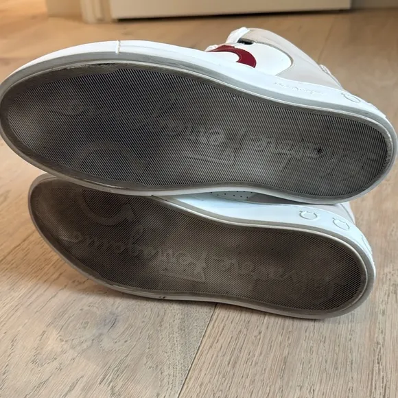 Salvatore Ferragamo Mid-Cut Gancini Outline Sneakers in Size 9.5M