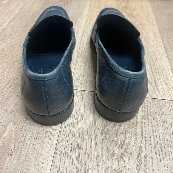 Salvatore Ferragamo moccasin Gancini Loafers US 10 UK 9 Midnight Blue Leather