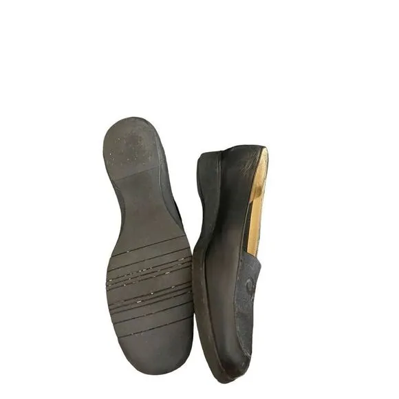 Salvatore Ferragamo Boutique Womens 5.5B Loafers Black Slip On Comfort Shoes