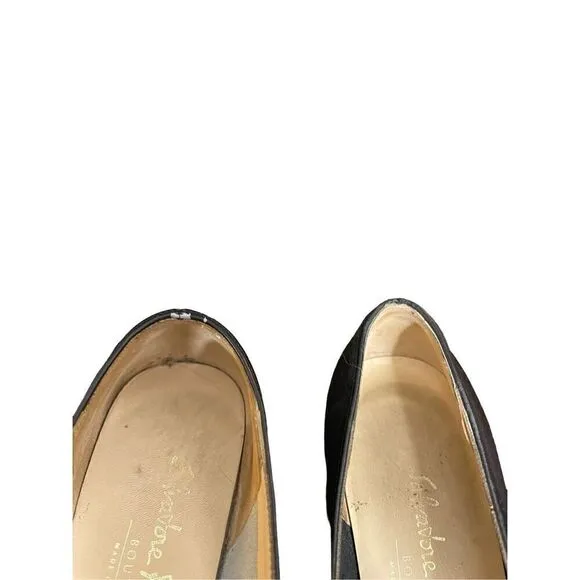 Salvatore Ferragamo Boutique Womens 5.5B Loafers Black Slip On Comfort Shoes