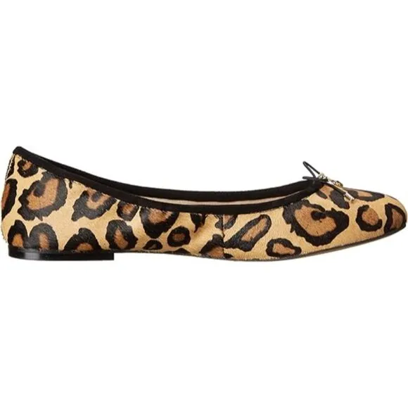 Sam Edelman Calf‎ Hair Women's Leopard Print Ballet Flats Size 4 NWOT