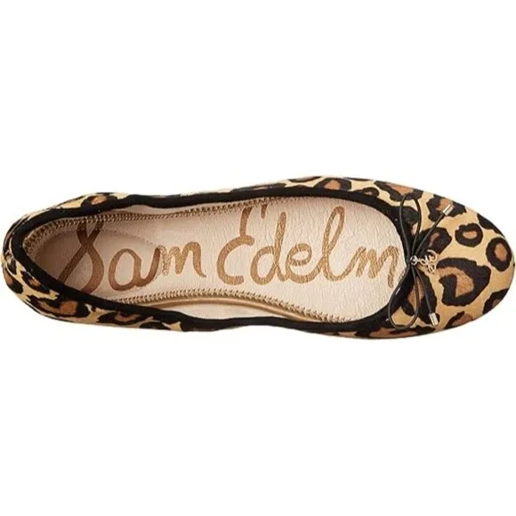 Sam Edelman Calf‎ Hair Women's Leopard Print Ballet Flats Size 4 NWOT