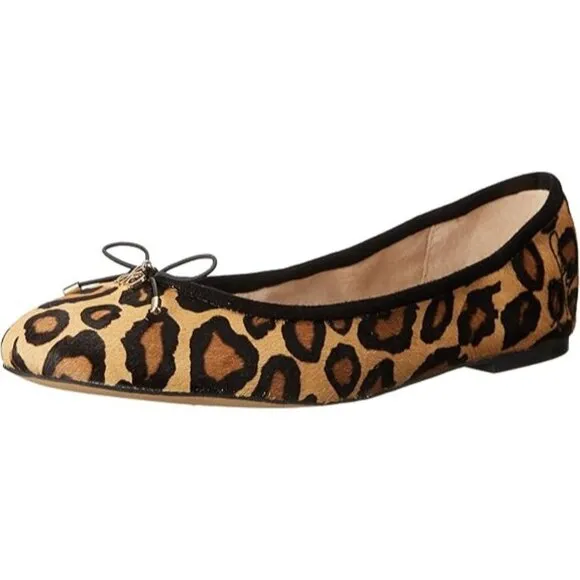 Sam Edelman Calf‎ Hair Women's Leopard Print Ballet Flats Size 4 NWOT