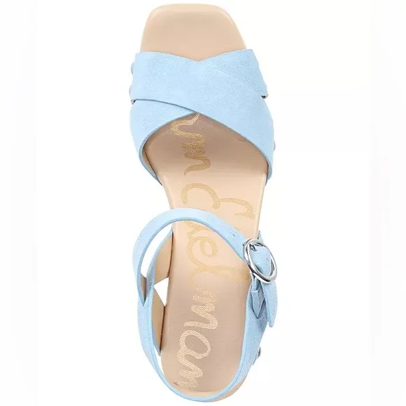 Sam Edelman Josefine Wood Platform Sandals 9