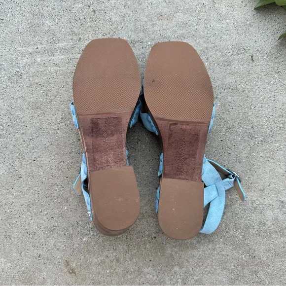 Sam Edelman Josefine Wood Platform Sandals 9