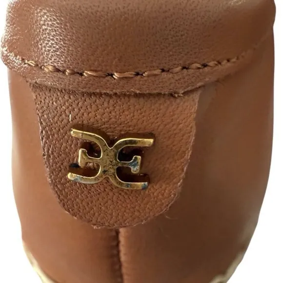 Sam Edelman KAI Saddle Brown Leather Espadrille Loafers Women’s Size 7.5 M