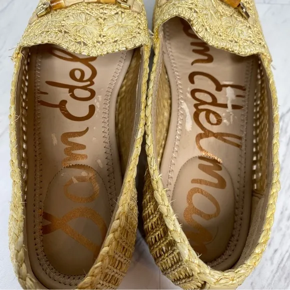 Sam Edelman Lowell Natural Raffia Loafer 11M