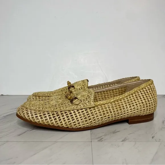 Sam Edelman Lowell Natural Raffia Loafer 11M