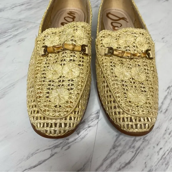 Sam Edelman Lowell Natural Raffia Loafer 11M