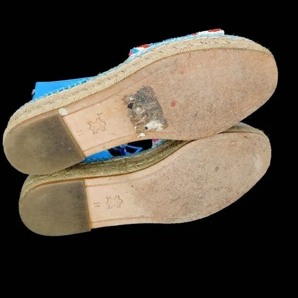 Sam Edelman Neera Platform Beaded Espadrille Flatform Sandals Women's 11