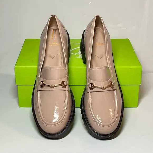 Sam Edelman Tully Chunky Lug Sole Almond Toe Loafers