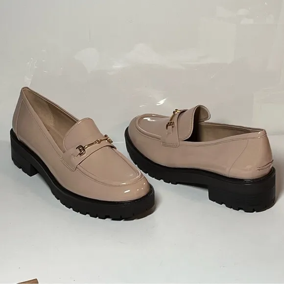 Sam Edelman Tully Chunky Lug Sole Almond Toe Loafers