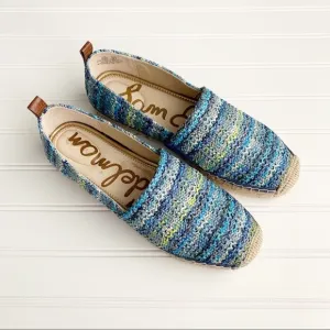 Sam Edelman Women’s 8.5 Blue Khloe Slip On Espadrille Flats