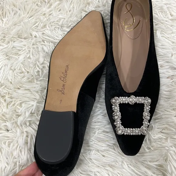 Sam Edelman Women's Janina Luster Embellished Slip On Flats