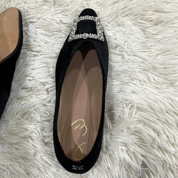 Sam Edelman Women's Janina Luster Embellished Slip On Flats