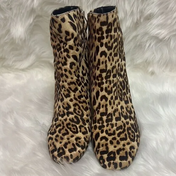Sam Edelman Corra Leopard Booties Size 8.5 B82
