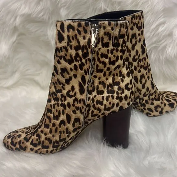 Sam Edelman Corra Leopard Booties Size 8.5 B82