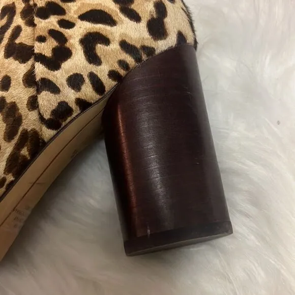 Sam Edelman Corra Leopard Booties Size 8.5 B82