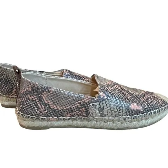 Sam Edelman Kesia Espadrille Flats Women's Snake Skin, Multi Size 6 NEW 40% off