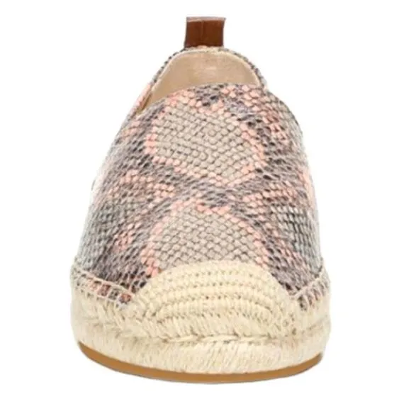 Sam Edelman Kesia Espadrille Flats Women's Snake Skin, Multi Size 6 NEW 40% off