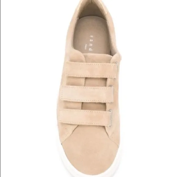 SANDRO PARIS NWT LT PINK LEATHER SNEAKERS SZ US 6