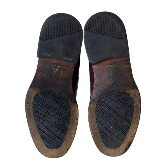 Santori 1930 Men's Brown Leather Loafers in Size 43