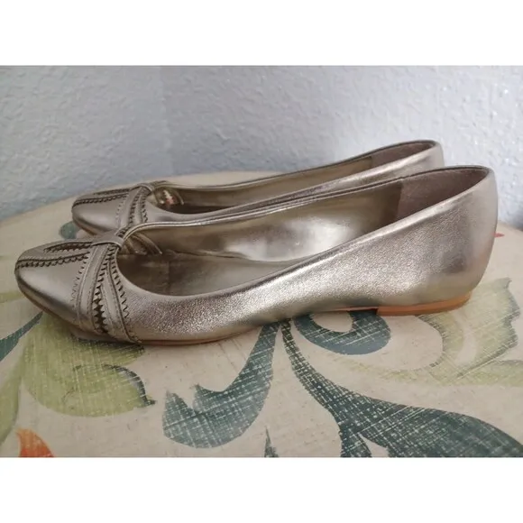 Sarah Chofakian Gold metallic flats EUR 37 UK 4.5 US 6.5