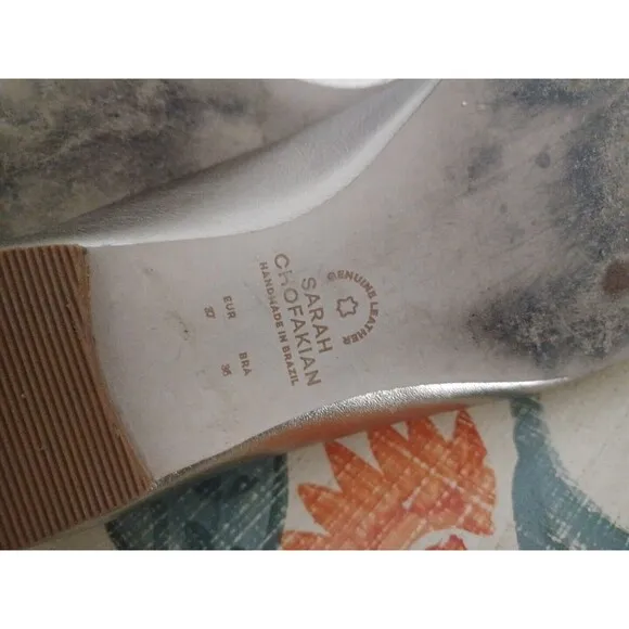 Sarah Chofakian Gold metallic flats EUR 37 UK 4.5 US 6.5