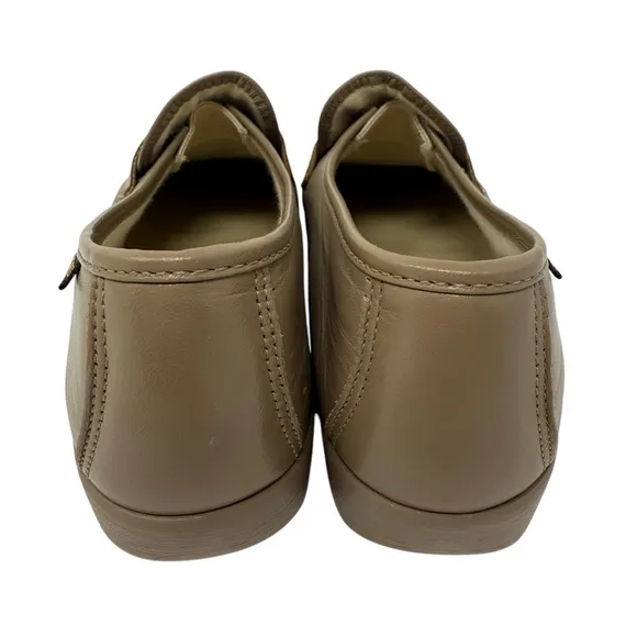 SAS Comfort Shoes Womens Size 9N Classic Beige Leather Penny Loafers Slip On New