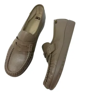 SAS Comfort Shoes Womens Size 9N Classic Beige Leather Penny Loafers Slip On New