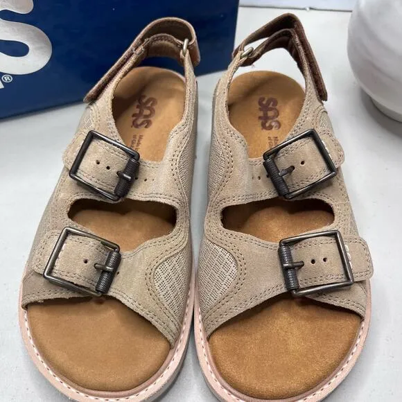 SAS Conga Heel Strap Sandals Adjustable Strap Women's 6.5 W NWB