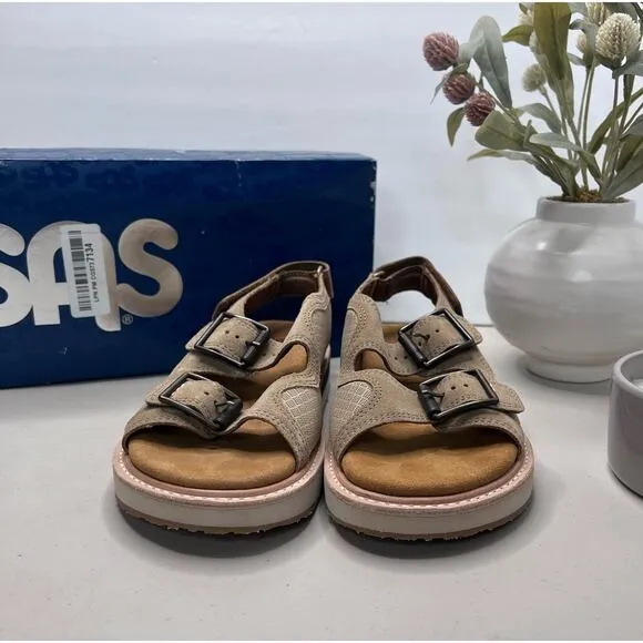 SAS Conga Heel Strap Sandals Adjustable Strap Women's 6.5 W NWB
