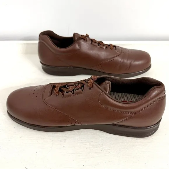 SAS Teak Freetime Leather Lace Up Comfort Walking Shoes Loafers Womens Size 11.5