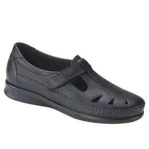 SAS Womens Black Leather Tripad Comfort Roamer Slip On Loafers US 11M