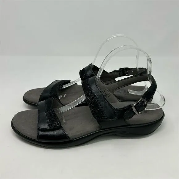 SAS Women's Nudu Midnight Black Slingback Sandals Size 11 Slim Casual Summer