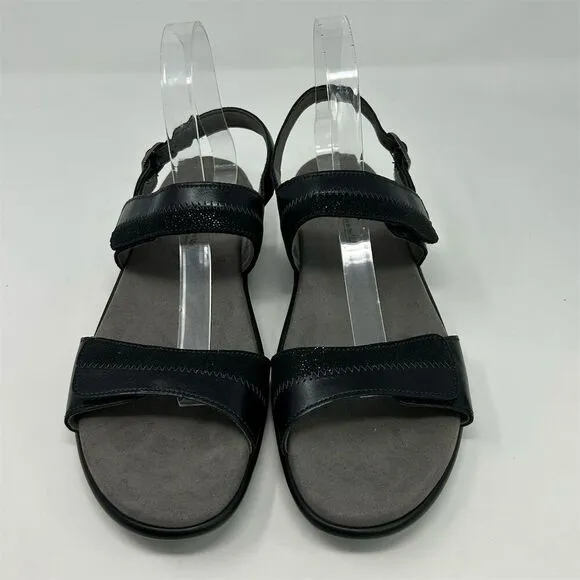 SAS Women's Nudu Midnight Black Slingback Sandals Size 11 Slim Casual Summer