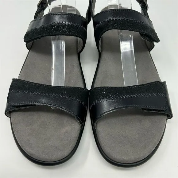 SAS Women's Nudu Midnight Black Slingback Sandals Size 11 Slim Casual Summer