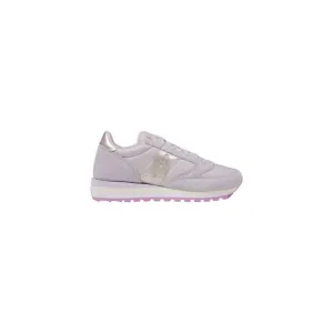 Saucony Leather Lace-Up Rubber Sole Sneakers Women Pink