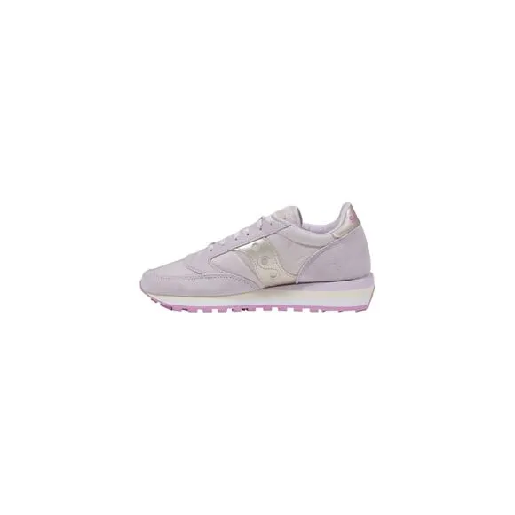 Saucony Leather Lace-Up Rubber Sole Sneakers Women Pink