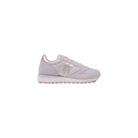 Saucony Leather Lace-Up Rubber Sole Sneakers Women Pink