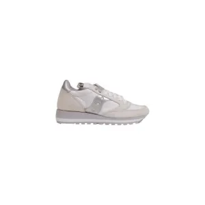 Saucony Leather Lace-Up Sneakers with Rubber Sole Women White