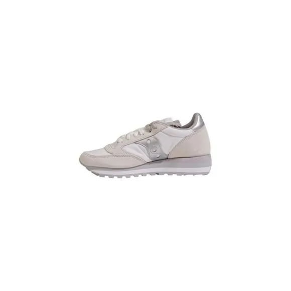 Saucony Leather Lace-Up Sneakers with Rubber Sole Women White