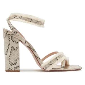🆕{SCHUTZ} Brook Snakeskin Fringed Sandals