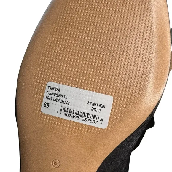 SCHUTZ Vanessa Leather Ballet Flat Black Minimalist Capsule Wardrobe Smooth 8B