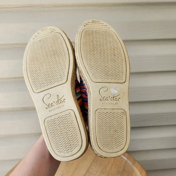 Sea Star women's Candy multicolor striped espadriles flats