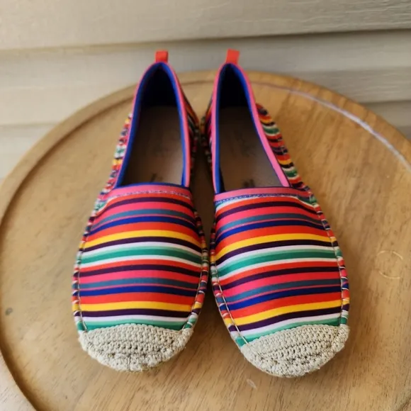 Sea Star women's Candy multicolor striped espadriles flats
